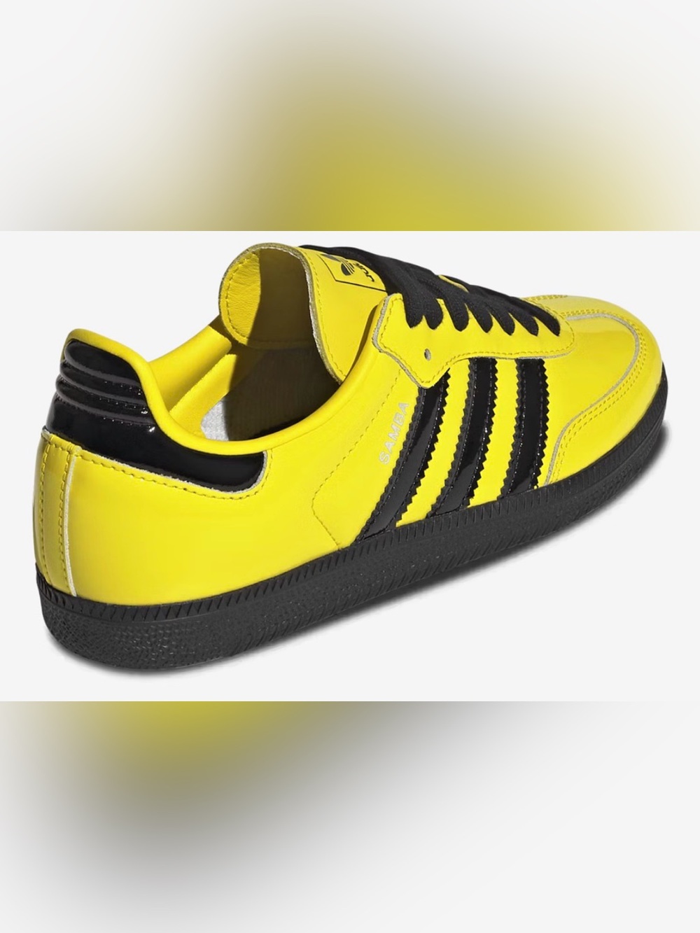 NIB [adidas] Samba Originals OG Sneakers Shoes Yellow/Black Women’s 5/5.5 Y4/4.5 - Picture 3 of 16